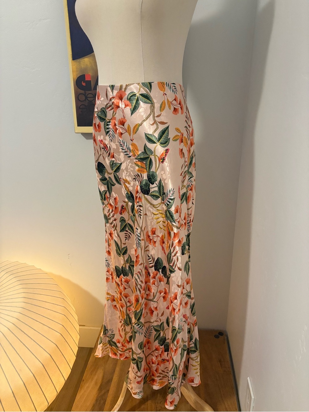 LOFT Maxi Skirt in Peach Floral - Picture 2 of 6